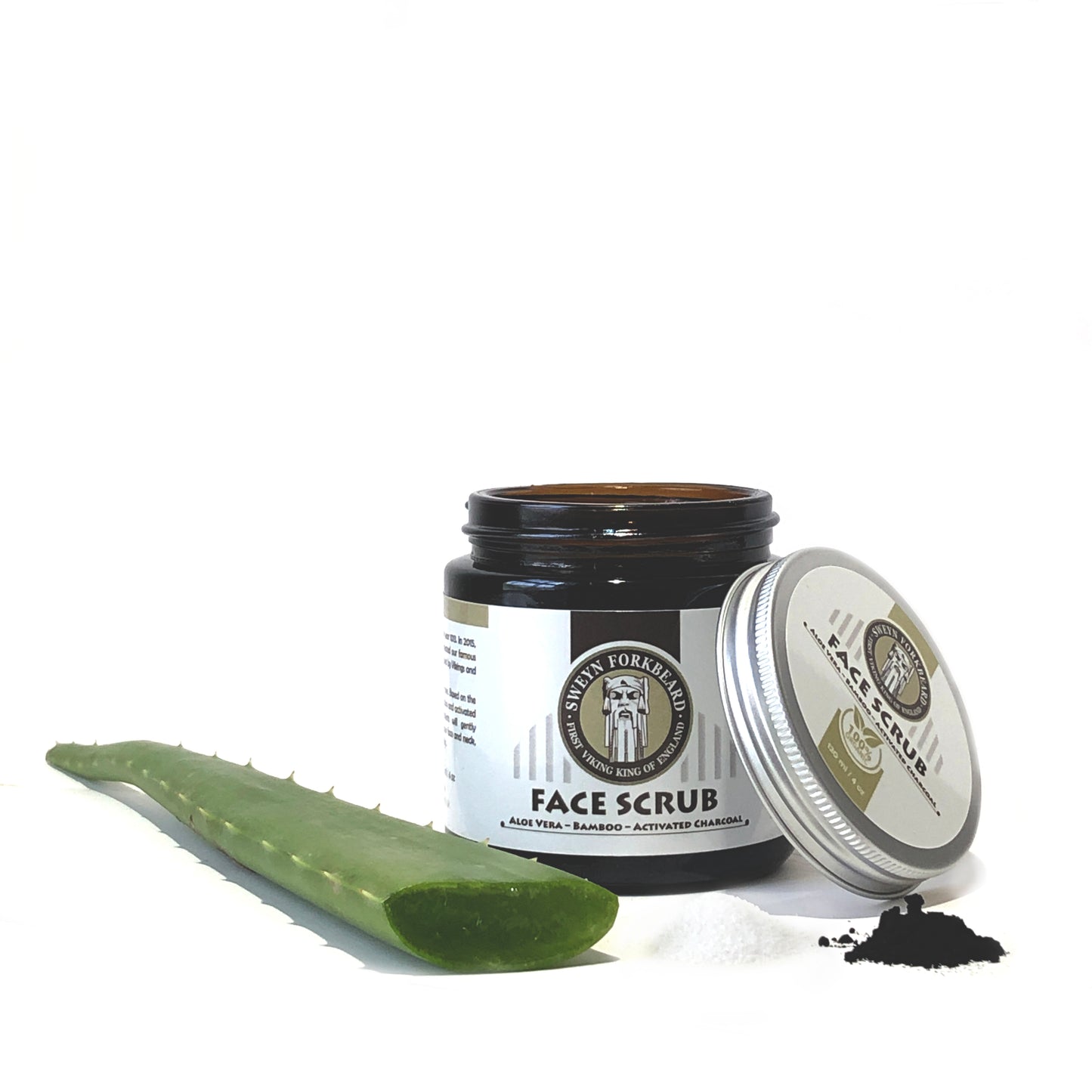 Face Scrub with Aloe Vera - Bamboo - Activated Charcoal
