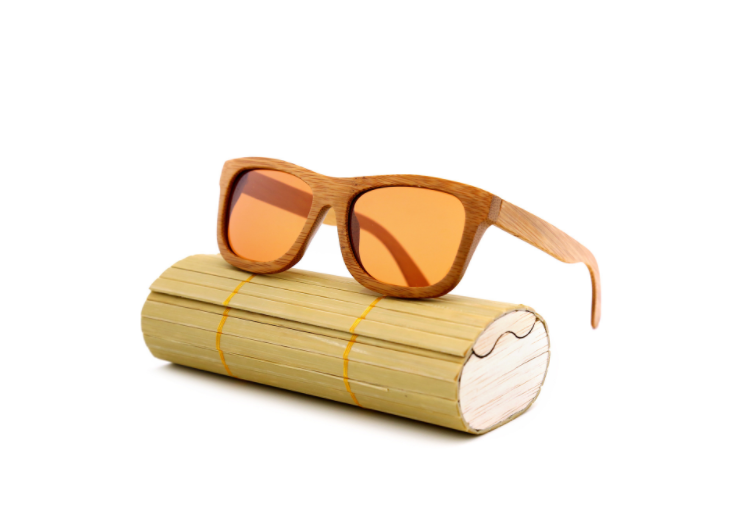 Bamboo Sunglasses with Bamboo Case