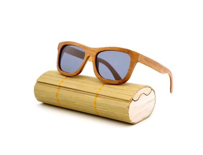 Bamboo Sunglasses with Bamboo Case