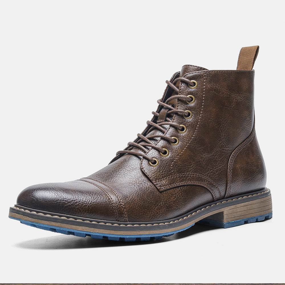 Leather Lace-up Boots