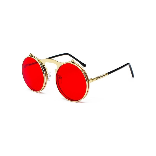 Flip-up Round Sunglasses