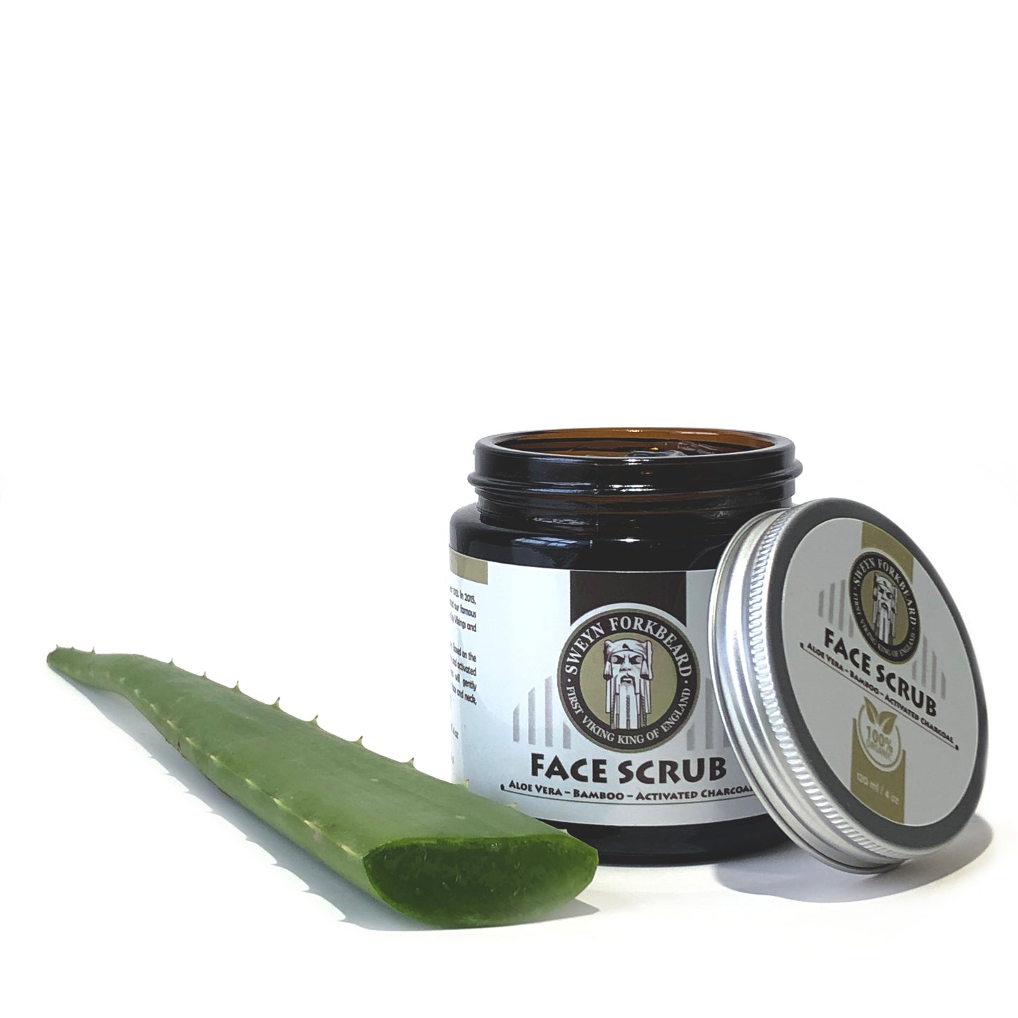 Face Scrub with Aloe Vera - Bamboo - Activated Charcoal