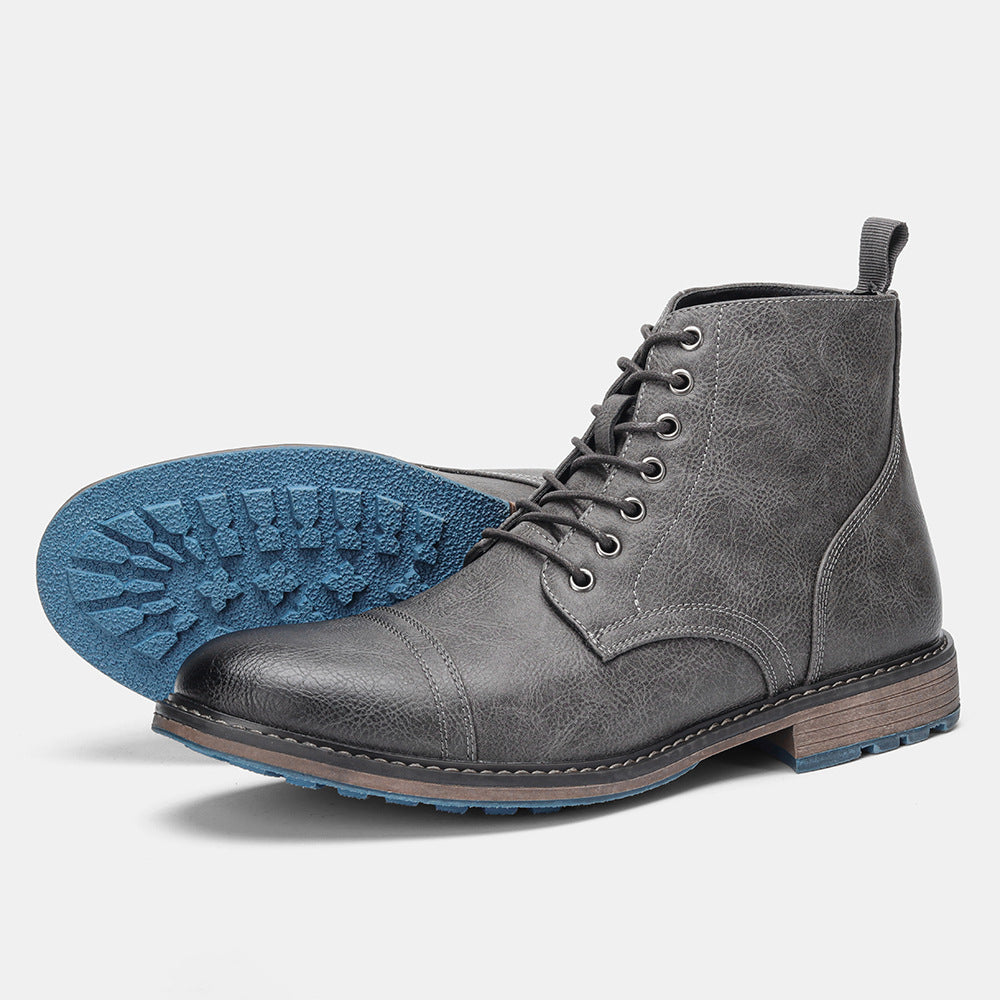 Leather Lace-up Boots