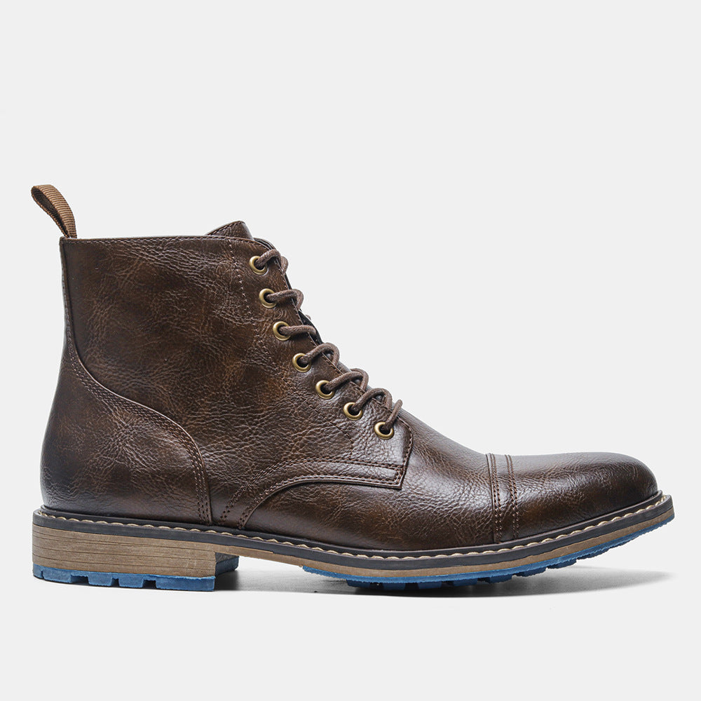 Leather Lace-up Boots
