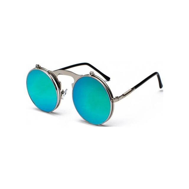 Flip-up Round Sunglasses