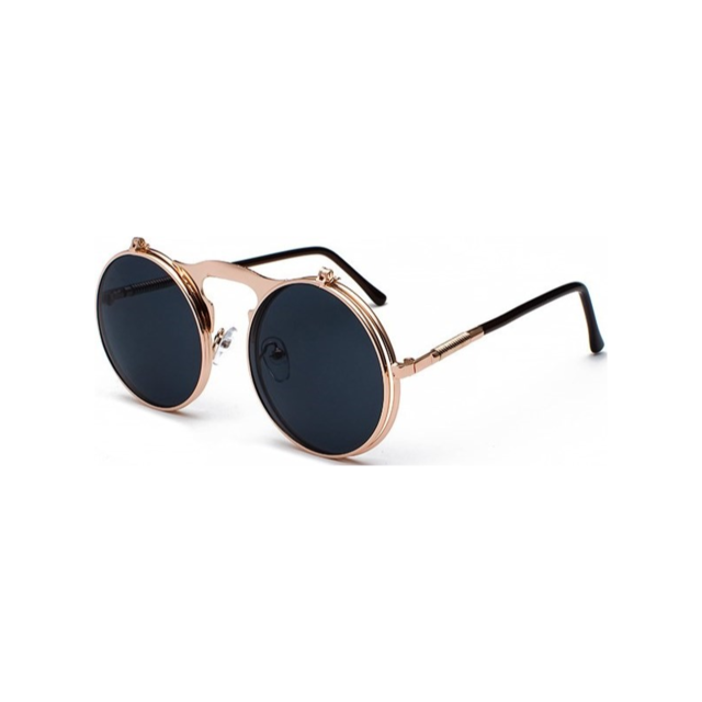 Flip-up Round Sunglasses